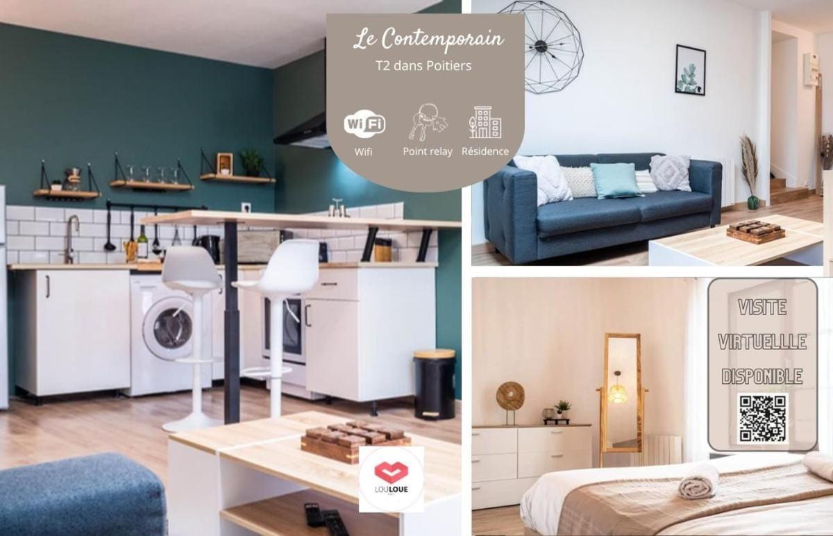 Le Contemporain - Bel Appartement T2 A Poitiers Exterior photo